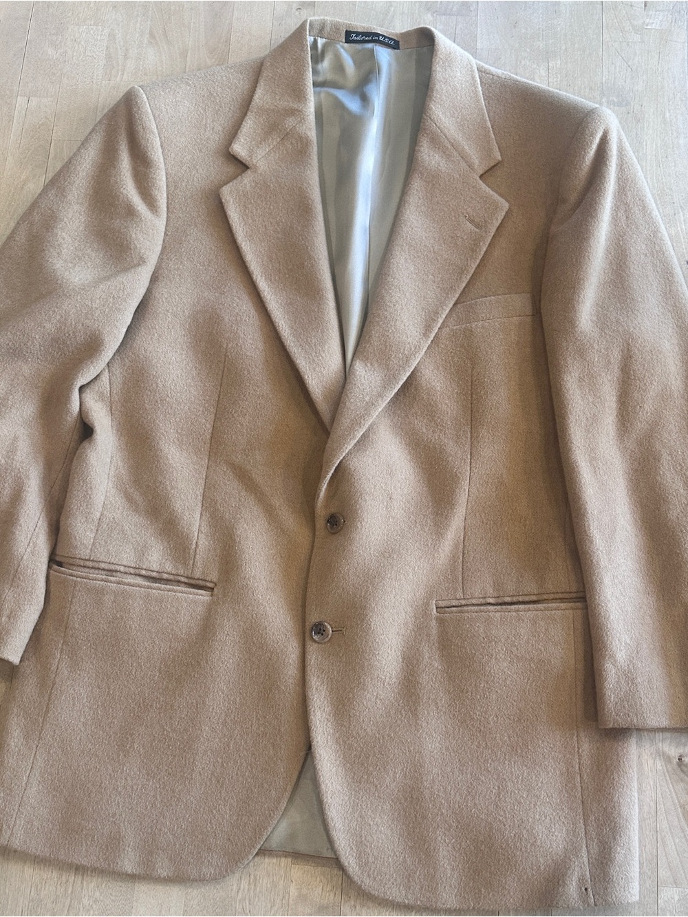 Club Room Camel Tan Wool Sport Coat Blazer